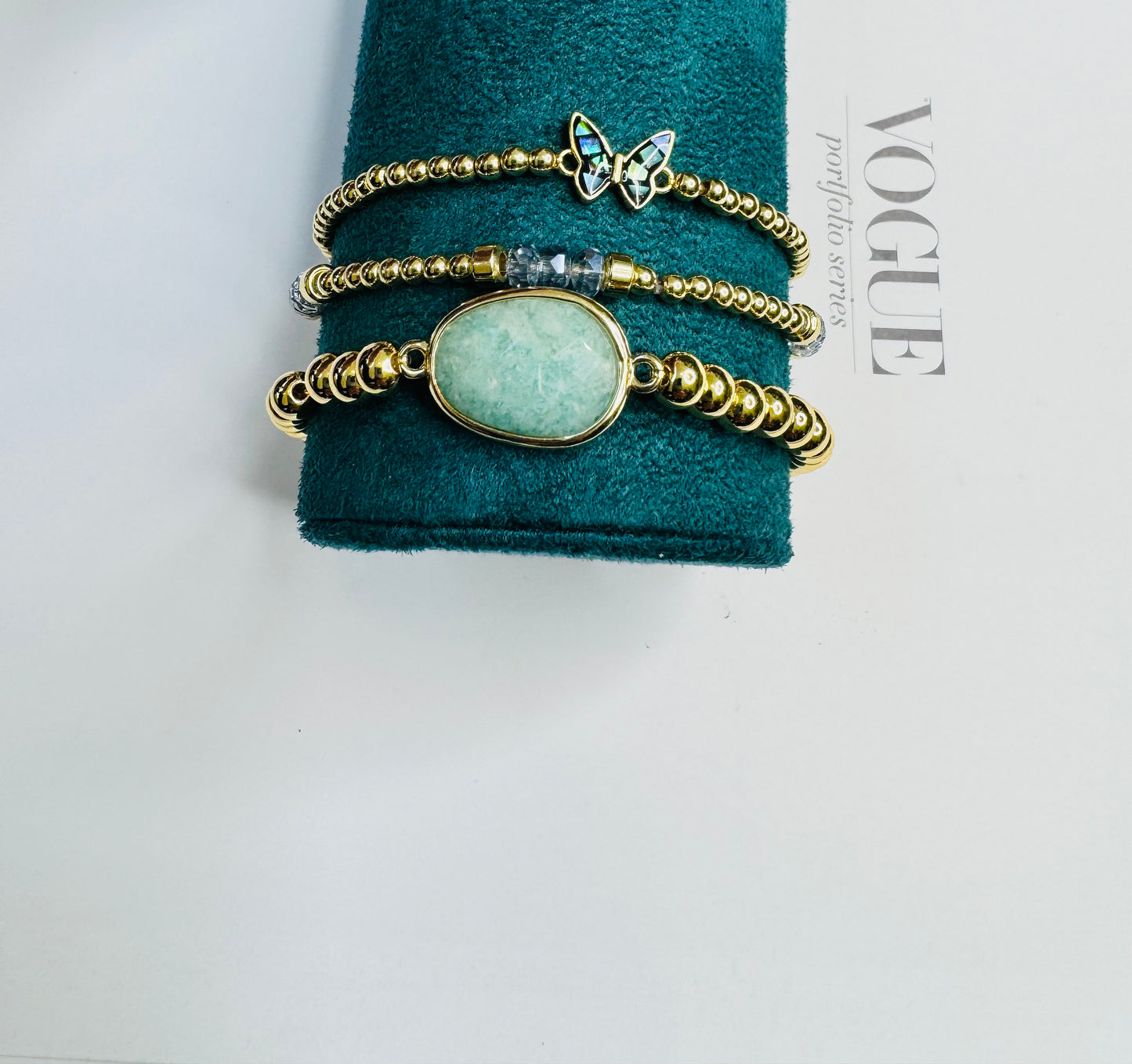 Sets of three stretchy bracelet