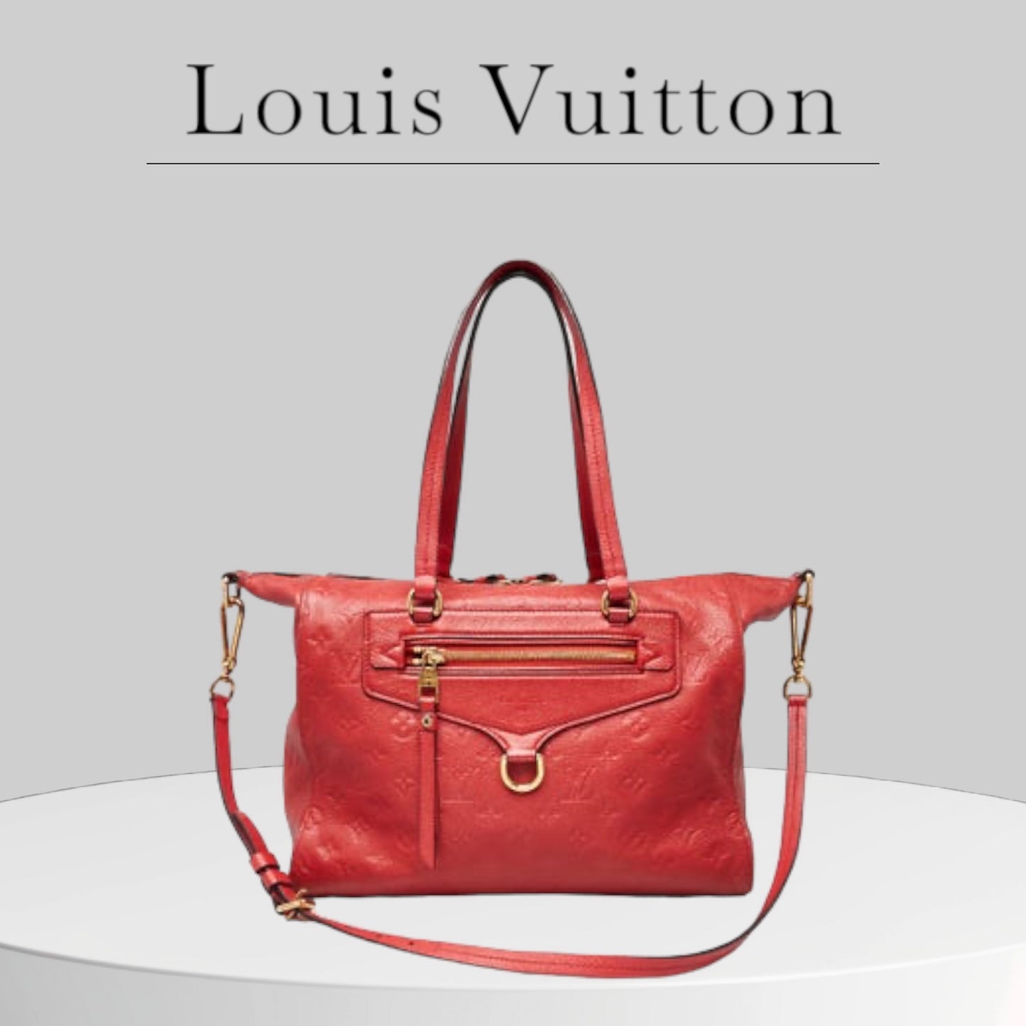 Used Handbags Louis Vuitton Orient Monogram Empreinte Leather Lumineuse PM Bag