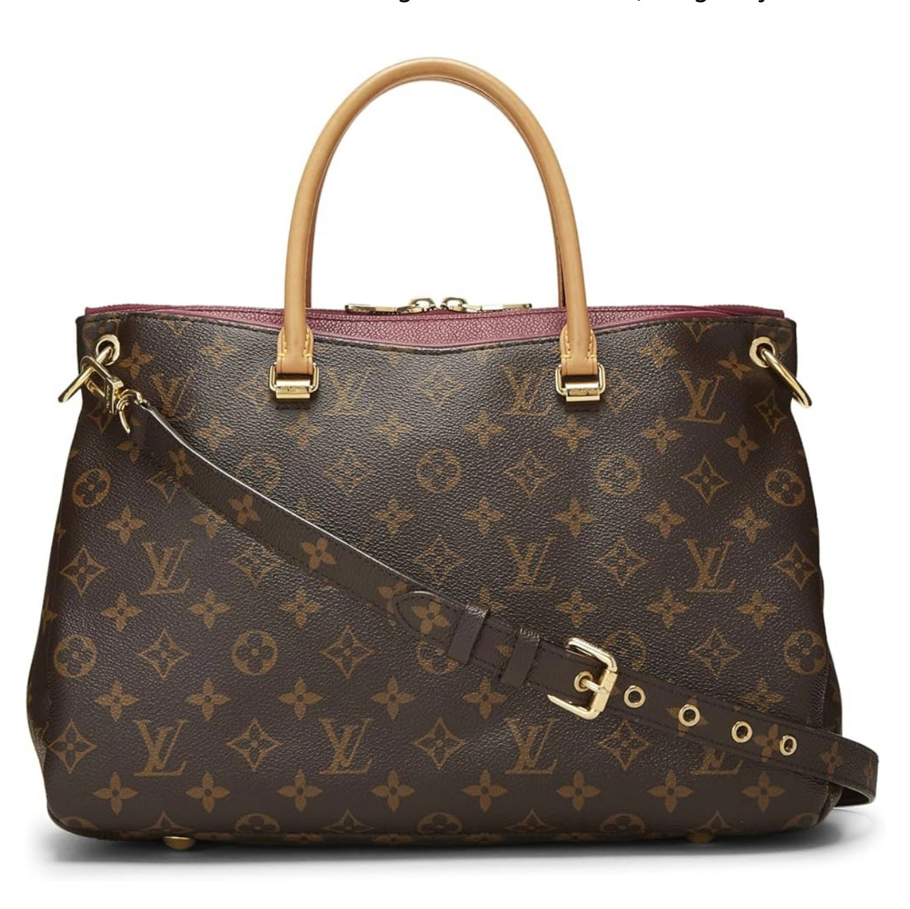 Pre-owned Louis Vuitton
Pre-Loved Red Monogram Canvas Pallas, Burgundy