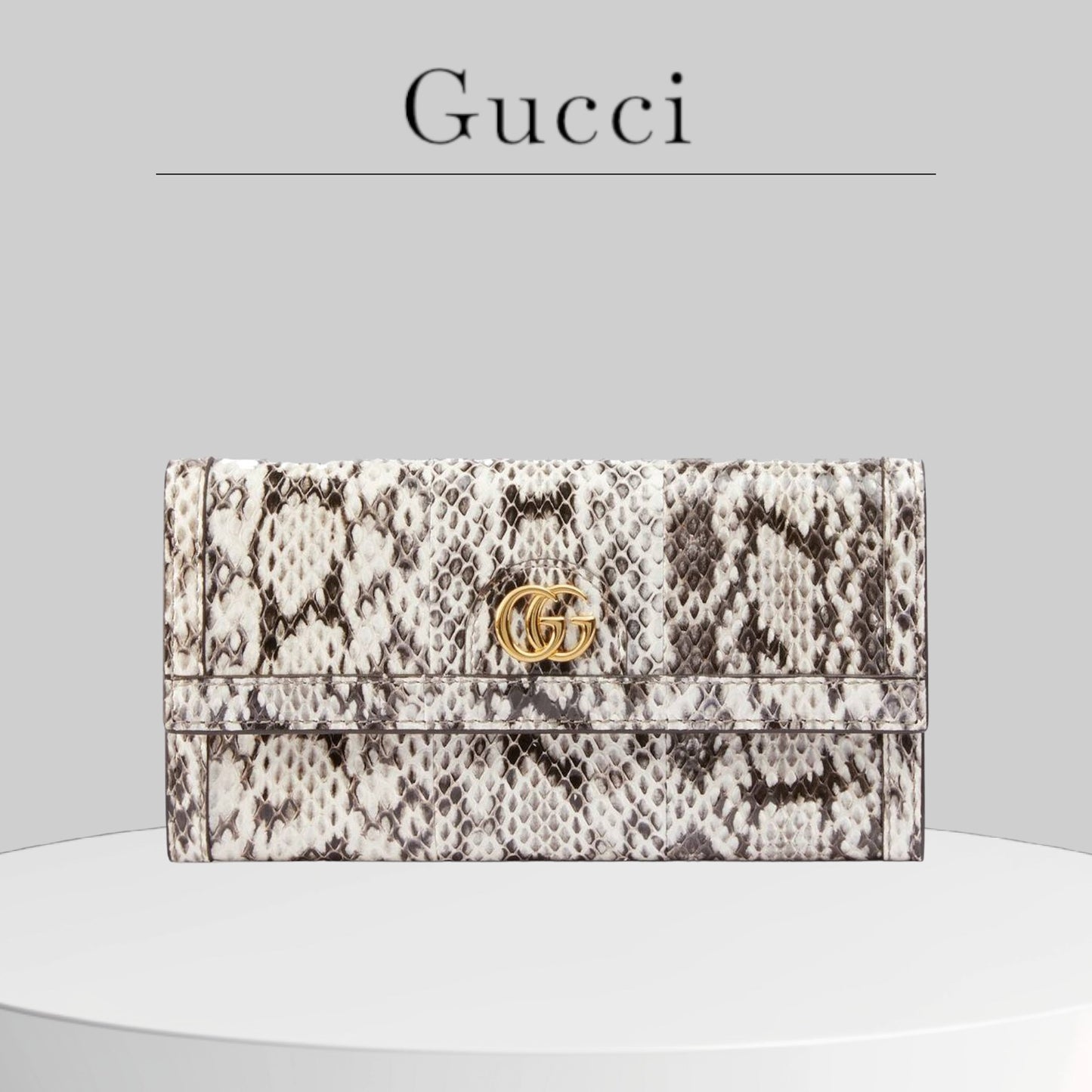 Used Gucci Ophidia Continental Wallet
Snakeskin Natural