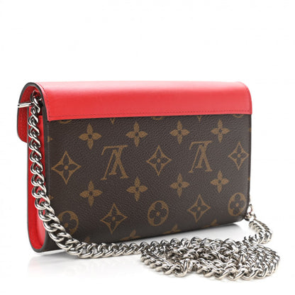 Used LOUIS VUITTON 
Monogram Tribal Mask Chain Wallet Rouge