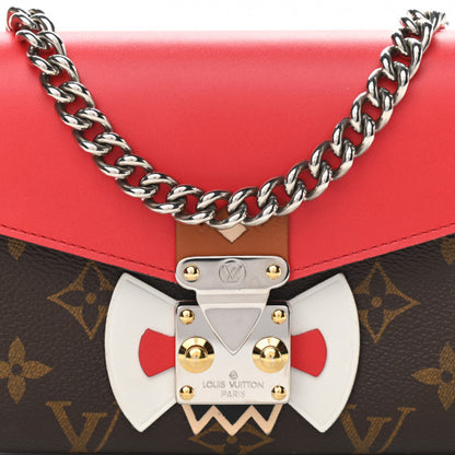 Used LOUIS VUITTON 
Monogram Tribal Mask Chain Wallet Rouge