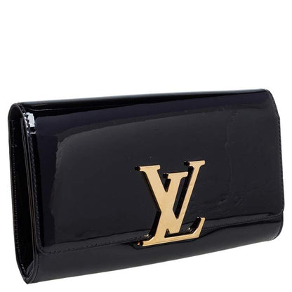 Used LOUIS VUITTON Portefeuille Louise Long Wallet Vernis Black