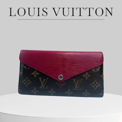 Used LOUIS VUITTON 
Monogram Epi Marie-Lou Long Wallet Fuchsia