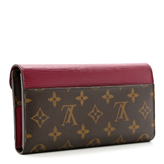 Used LOUIS VUITTON 
Monogram Epi Marie-Lou Long Wallet Fuchsia