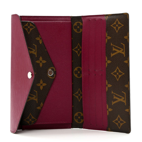 Used LOUIS VUITTON 
Monogram Epi Marie-Lou Long Wallet Fuchsia