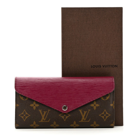 Used LOUIS VUITTON 
Monogram Epi Marie-Lou Long Wallet Fuchsia