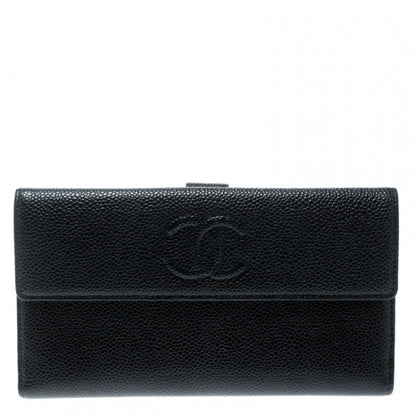 Used Chanel
Chanel Black Caviar Leather CC Bifold Wallet