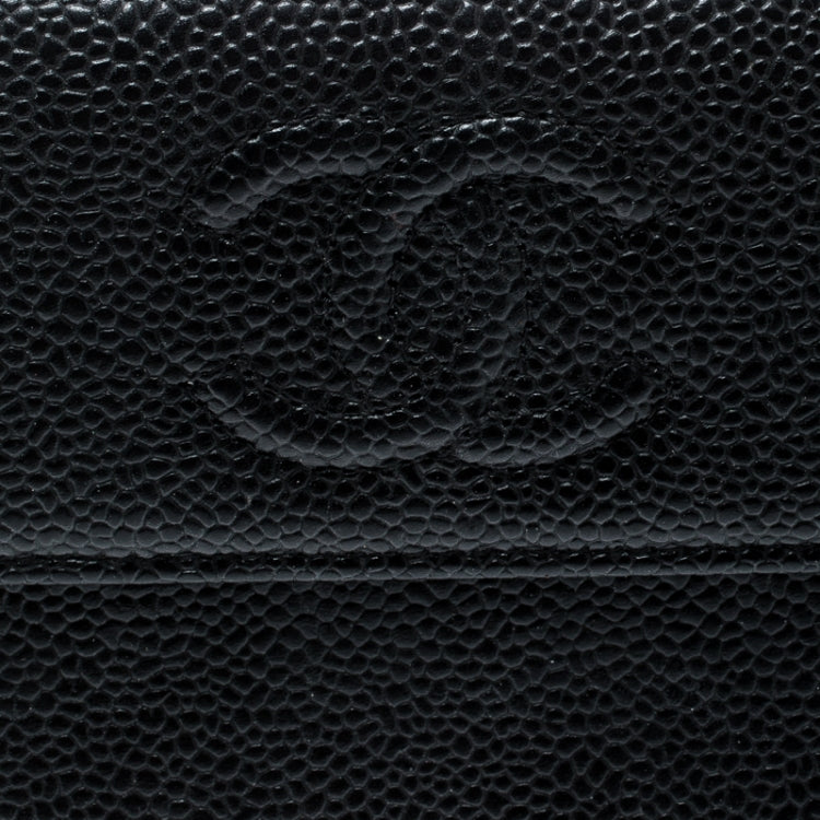 Used Chanel
Chanel Black Caviar Leather CC Bifold Wallet