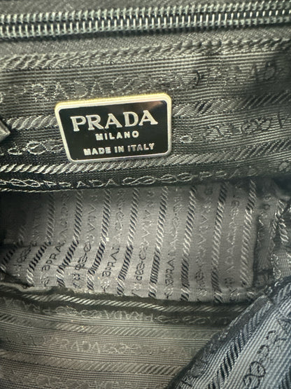 Used Vintage prada black beaded handbag