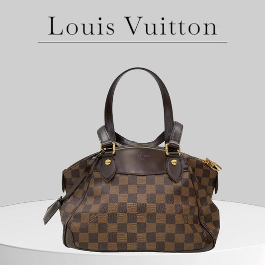 Used Louis Vuitton Damier Verona PM Hand Bag shoulder bag