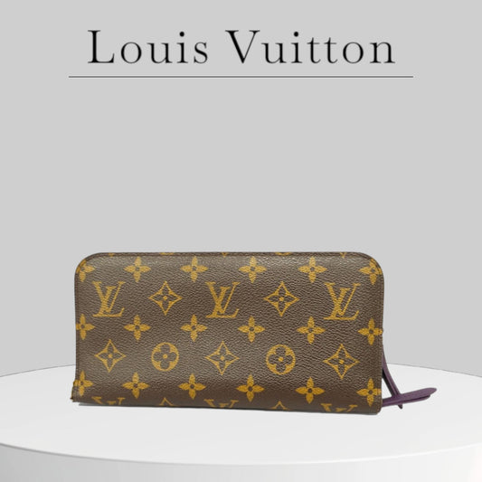 Pre-Owned excellent condition A+ Louis Vuitton Long Wallet Monogram Portefeuille Unsolit Violette Women's (