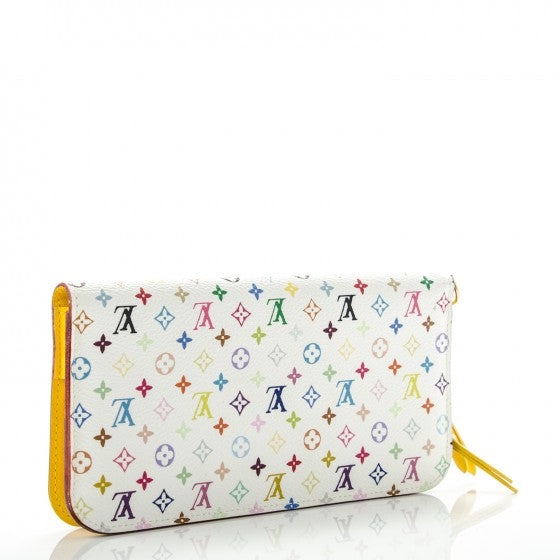 Pre-owned excellent condition LOUIS VUITTON 
Monogram Multicolor Insolite Wallet White Citron