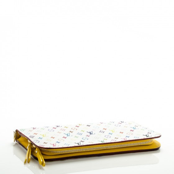 Pre-owned excellent condition LOUIS VUITTON 
Monogram Multicolor Insolite Wallet White Citron